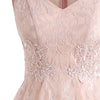 Lace Overlay A Line Dress