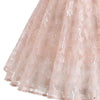 Lace Overlay A Line Dress