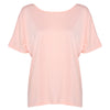 Round Collar Short Sleeve Backless Knot Loose Women T-shirt