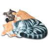Sleeping Cat Shaped Mat Bedroom Bathroom Area Rug Non-slip Doormat