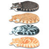 Sleeping Cat Shaped Mat Bedroom Bathroom Area Rug Non-slip Doormat
