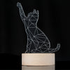 3D LED Night Light USB Charging Animal Shape Indoor Decoration Lamp