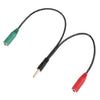 Audio Splitter Cable Earphone Headphone Audio Jack Adapter 3.5mm Male to 2 Female Audio Stereo Y Splitter Cord