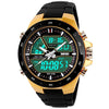 Skmei 1016 Water Resistance  LED Watch with Double Movt Day Date Function