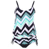 Zig Zag Spaghetti Strap Tankini Set