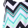 Zig Zag Spaghetti Strap Tankini Set