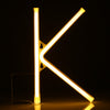 LED Neon Light Sign 26 Letters Shape AA Battery Powered for Home Party Decoration
