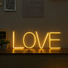 LED Neon Light Sign 26 Letters Shape AA Battery Powered for Home Party Decoration