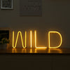 LED Neon Light Sign 26 Letters Shape AA Battery Powered for Home Party Decoration