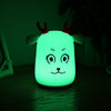 G1 LED Rechargeable Silicone Deer Night Light Tap Control for Bedroom Living Room