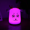 G1 LED Rechargeable Silicone Deer Night Light Tap Control for Bedroom Living Room