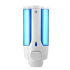 350ml Wall Mount Liquid Soap Shampoo Dispenser with Lock for Bathroom Washroom