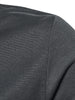 Pile Heap Collar Irregular Hem Solid Color Long Sleeve Casual T-shirt