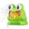 011 Frog-shape Full Automatic Bubble Machine Children Toy for Boys and Girls
