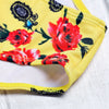Strapless Padded Floral Print Low Waist Women Bikini Set