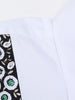 V Shape Floral Print Button Up Shirt
