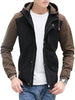 Zip Up Color Block Hooded Jacket