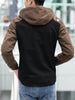 Zip Up Color Block Hooded Jacket