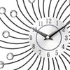 Silent Crystal Metal Wall Clock Home Art Decor Diameter 32cm