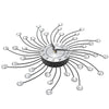 Silent Crystal Metal Wall Clock Home Art Decor Diameter 32cm