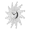 Silent Crystal Metal Wall Clock Home Art Decor Diameter 32cm
