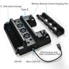 Cooling Stand for PS4/ PS4 Slim/ PS4 Pro, Multifunctional Vertical Station, Controller Charger, Charging Docking Station with 12 PCS Discs Storage for PS4,PS4 Slim PS4 Pro