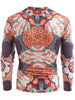 Long Sleeve Pencil Drawing Print Tee