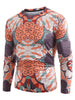 Long Sleeve Pencil Drawing Print Tee