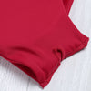 Shoulder Strap Backless Padded Bowknot Solid Color Women Bikini Set