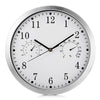 Timelike IH - 6708TH Silent Wall Metal Clock Thermometer Hygrometer Art Decor