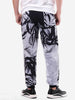 Leaf Print Drawstring Jogger Pants