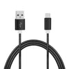 3.4A Stainless Steel Spring Quick Charge Type-C USB 3.1 Charging Cable with High-Speed Data Transmission
