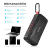 GBtiger V3 Portable Wireless Stereo Bluetooth 4.0 Outdoor Speaker with Carabiner Clip