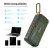 GBtiger V3 Portable Wireless Stereo Bluetooth 4.0 Outdoor Speaker with Carabiner Clip