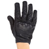 NQ - 001 Motorcycle Goatskin Leather Gloves Full Finger Touch Screen