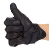 NQ - 001 Motorcycle Goatskin Leather Gloves Full Finger Touch Screen