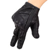 NQ - 001 Motorcycle Goatskin Leather Gloves Full Finger Touch Screen