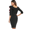 Ruffled Bodycon Dress
