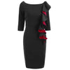 Ruffled Bodycon Dress
