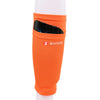 Shiwei Pair of Soccer Socks Shin Calf Sleeves for Legs Pads Pocket Breathable Polyester