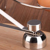 Stainless Steel Egg Opener Measuring Ball Eggshell Top Cracker