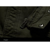 Men Military Army Style Cotton Jacket Fashion Air Force Casual Zip Up Outwear