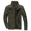 Men Military Army Style Cotton Jacket Fashion Air Force Casual Zip Up Outwear