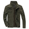 Men Military Army Style Cotton Jacket Fashion Air Force Casual Zip Up Outwear