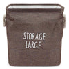 Large Size Cotton Foldable Laundry Hamper Toys Storage Basket