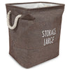Large Size Cotton Foldable Laundry Hamper Toys Storage Basket