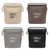 Large Size Cotton Foldable Laundry Hamper Toys Storage Basket