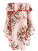 Off The Shoulder Ruffled Floral Dress