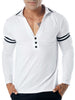 Deep V Striped Tee Shirt