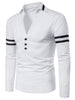 Deep V Striped Tee Shirt